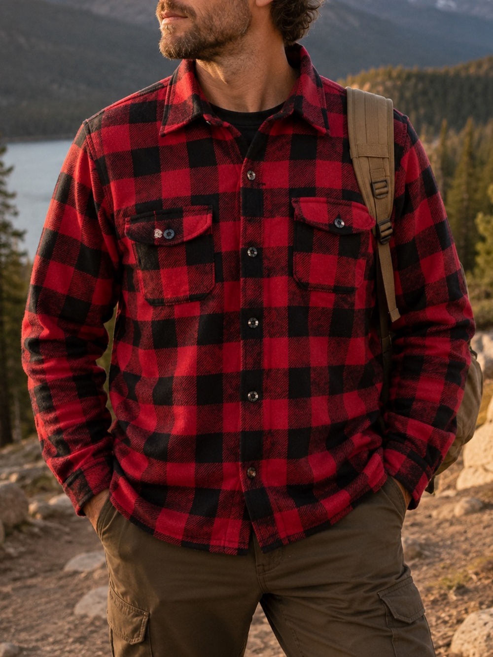 Big Bill Made in Canada 3XL Wool Blend Buffalo Plaid Work Shirt Jacket